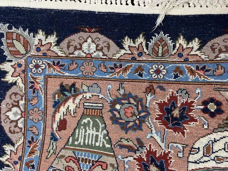 Handmade Pictorial Persian Kashmar 9.6x6.10