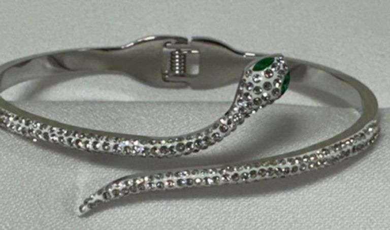 Stainless Steel Silver Color Snake  Bracelet