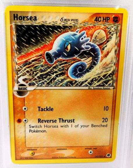 Pokémon 2006 Horsea Dragon Frontiers Card, 10 Gem MT