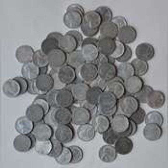 100 1943 Steel Cents.