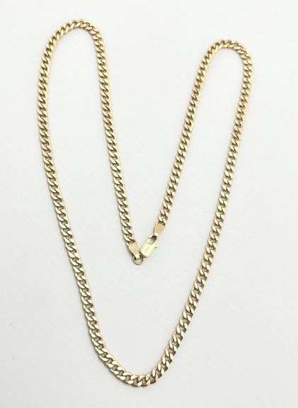 Italian 14KT Yellow Gold 4MM Miami Cuban Link Chain Necklace