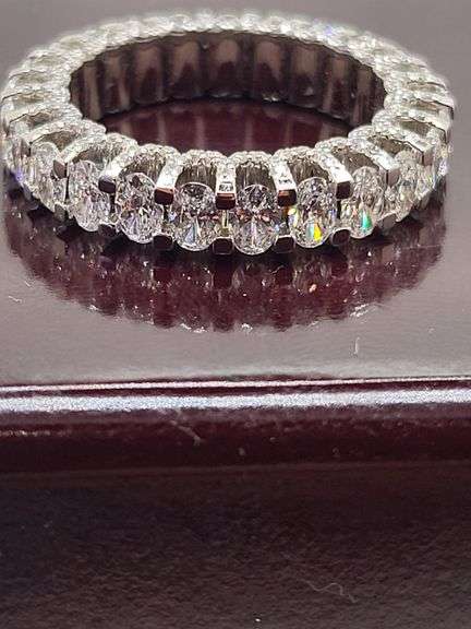 Timeless Design! 3.75 CTTW Lab Diamond Eternity Band
