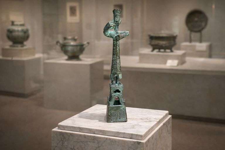 Sanxingdui Style Bronze Statue