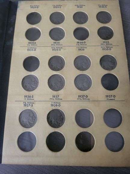 28 Nickels 1913 To 1938 Buffalo Nickel Collection