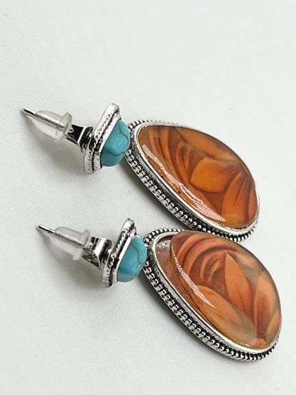 925 Sterling Silver Boho Flower Drop Earrings