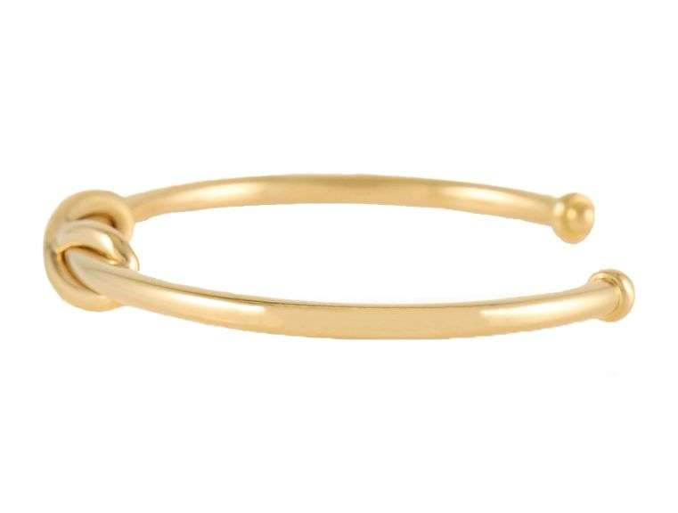 Tiffany & Co. Polished Infinity Cuff Bracelet in 18K