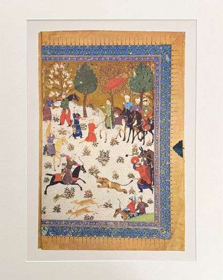 Collectible Rare 1950's Vintage Persian Miniature Art