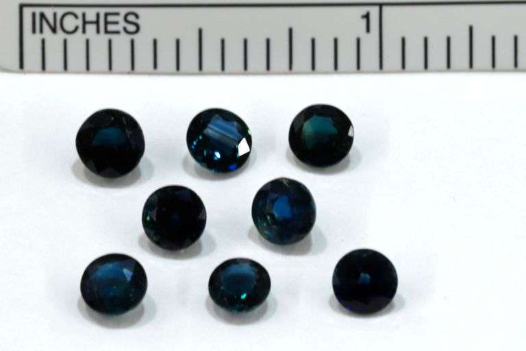 Compelling Teal Sapphire - Lot of 8
