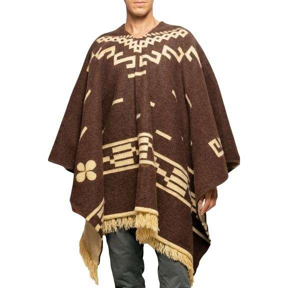 Handmade Clint Eastwood–Style Alpaca Wool Poncho