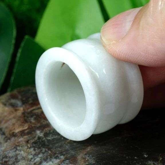 White Jade! Thick bangle style ring! It’s a whopping 83 carats!