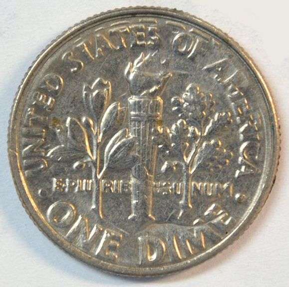 Rare Near Mint 1994 Flip-Over Double Strike Roosevelt Dime error