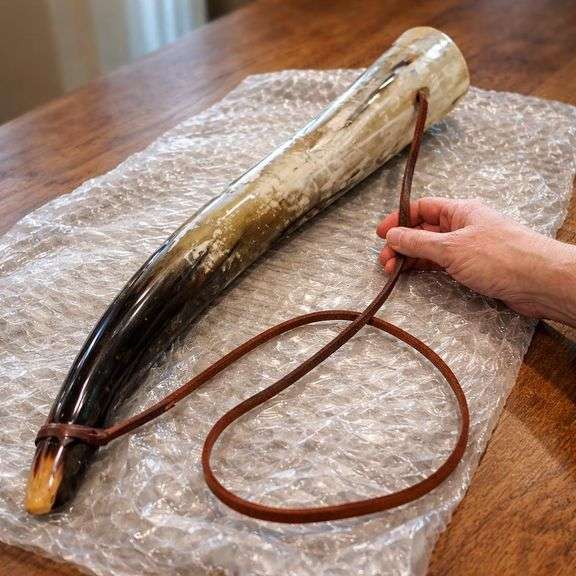 Large 28" Viking Blow Horn Polished Battle Trumpet