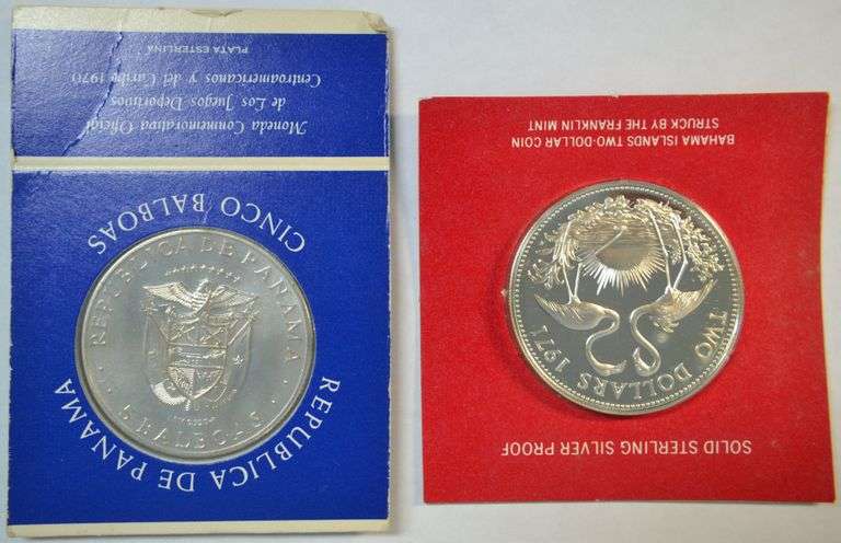 Republic of Panama & Bahama Islands Sterling Silver Commemoratives