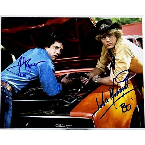 Dukes of Hazzard Tom Wopat and John Schneider Signed Photo w/ COA