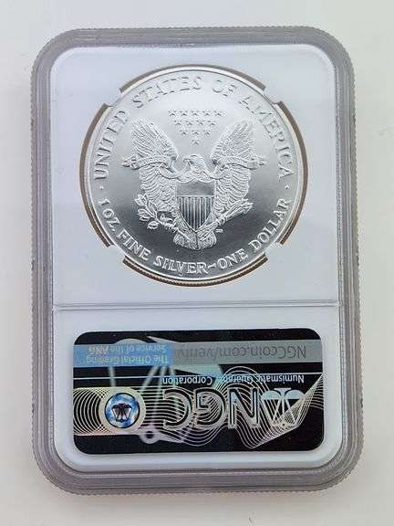2002 American Silver Eagle, NGC MS69 Early Production