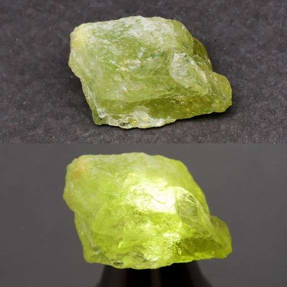 Collectors alert! Rare 38.77ct uncut lime green Mali Garnet!