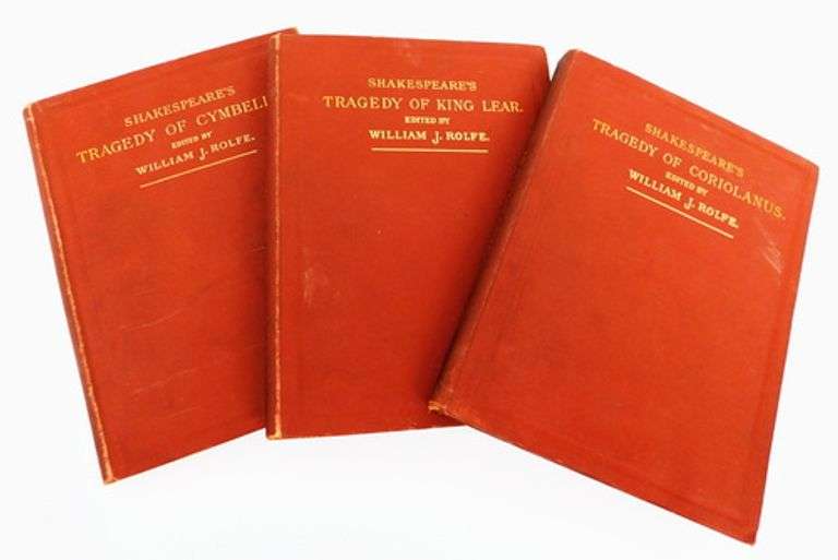 3 Shakespeare Tragedies, 1895 Antique Books