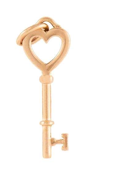Tiffany & Co. Open Heart Key Pendant in 18K
