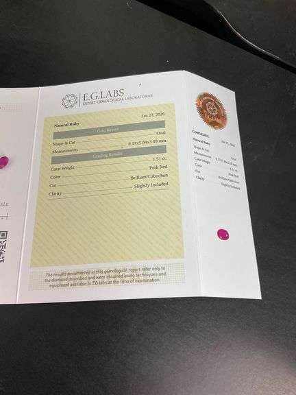 CERTIFIED NATURAL RUBY