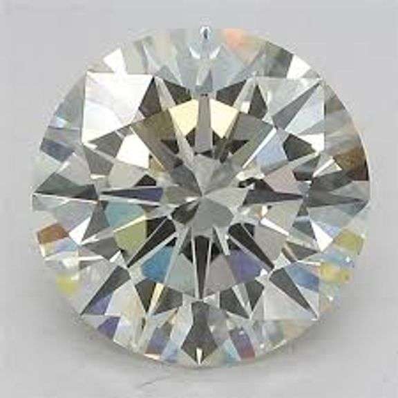 Very Fine Certified Round Brilliant Cut Lab Diamond - 4.02 Carats