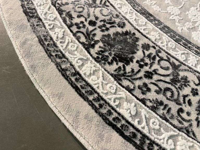 Stunning Transitional Round Rug 8x8