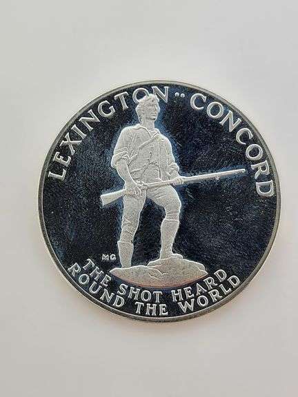 Lexington & Concord Sterling Silver Medal