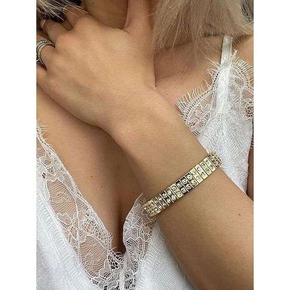 24K Gold–Plated Austrian Crystal Bracelet