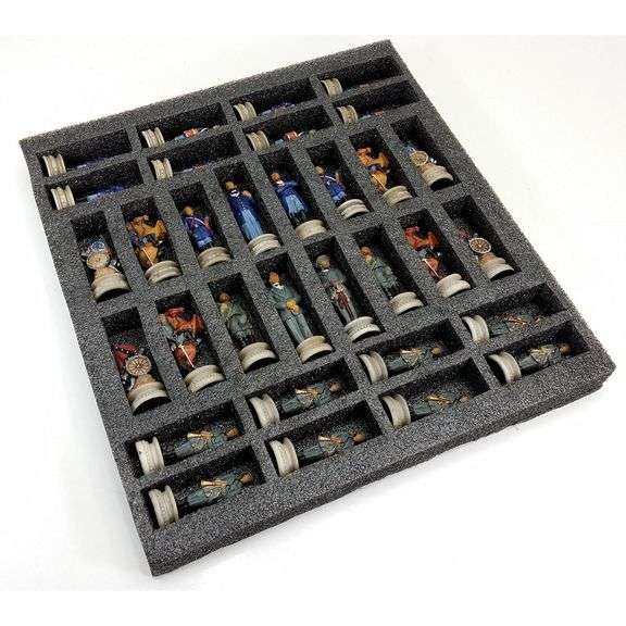 American Civil War Themed Chess Men Set