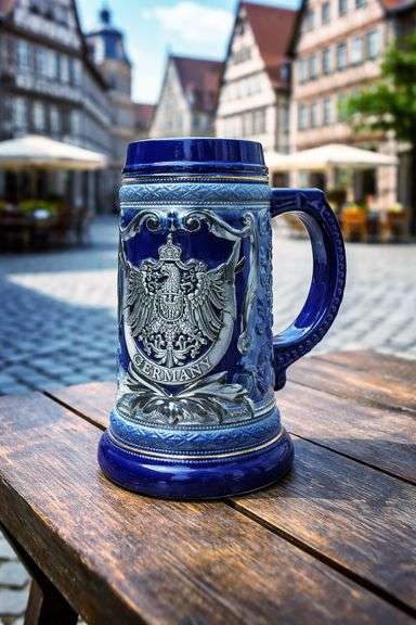 1-Liter German Adler Beer Stein