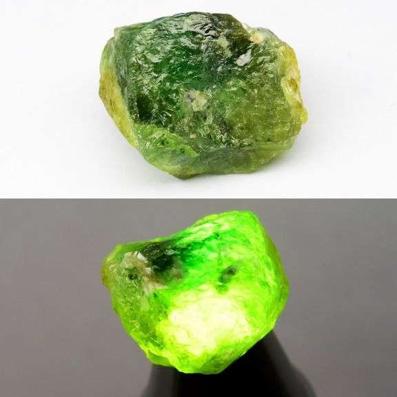 Rare 34.26ct uncut untreated green Grossular Garnet!