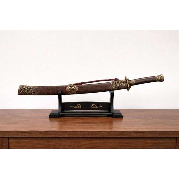 Dragon and Tiger Samurai Katana Sword