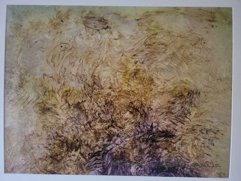 Investment! Very collectable and rare Khavarani Masterpiece Unveiled – Signed Abstract Romanticism