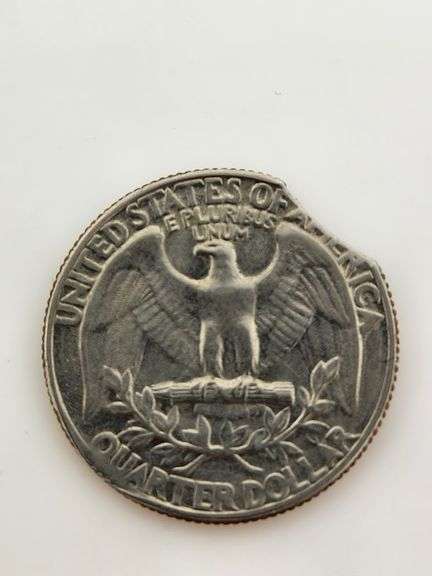 1965 Washington Quarter Clipped Planchet Error