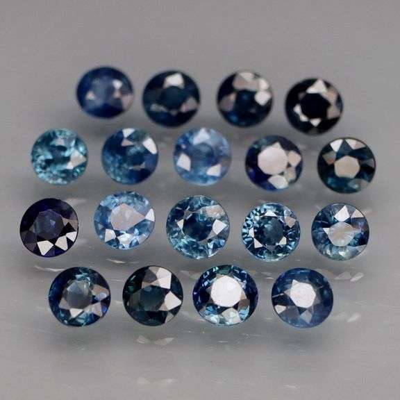 Heated only! 3.61ct pure ink blue Sapphire set from Madagascar
