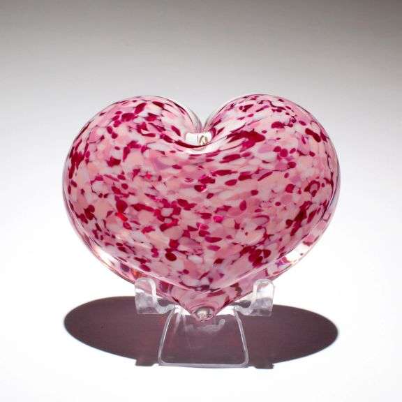 Heart Paperweight - Wild Rose