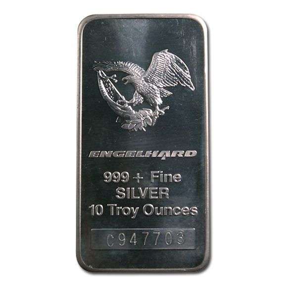 10 Troy Ounce Silver Bar