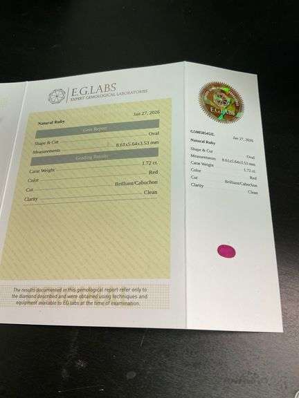 CERTIFIED NATURAL RED RUBY