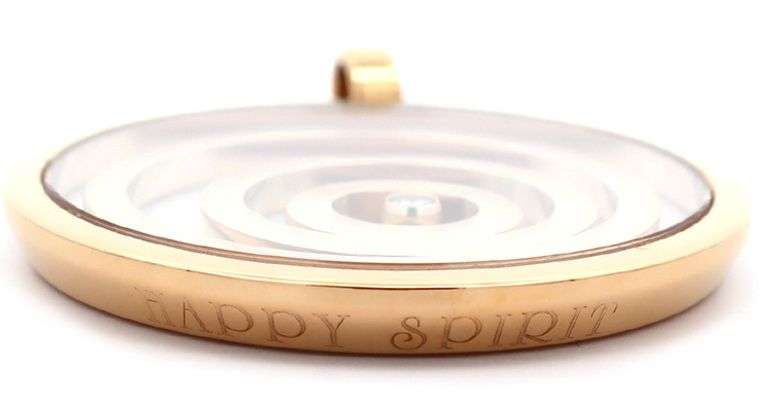 Chopard 0.10ct Diamond Large Spirit Heart Double Strand Pendant Necklace in 18K