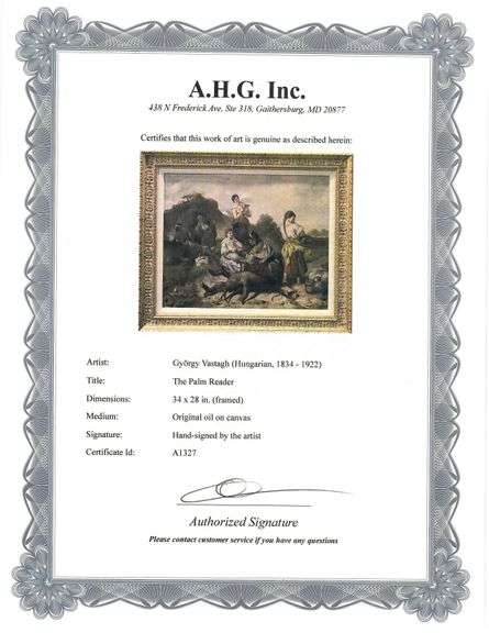 Investment! Spectacular large size antique original oil on canvas, circa 1889.