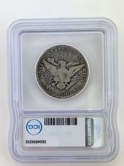 1906-D Barber Half Dollar, ICG G6