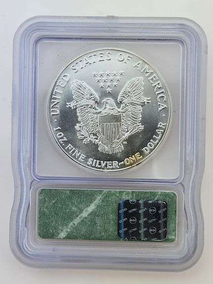 1990 American Silver Eagle, ICG MS69