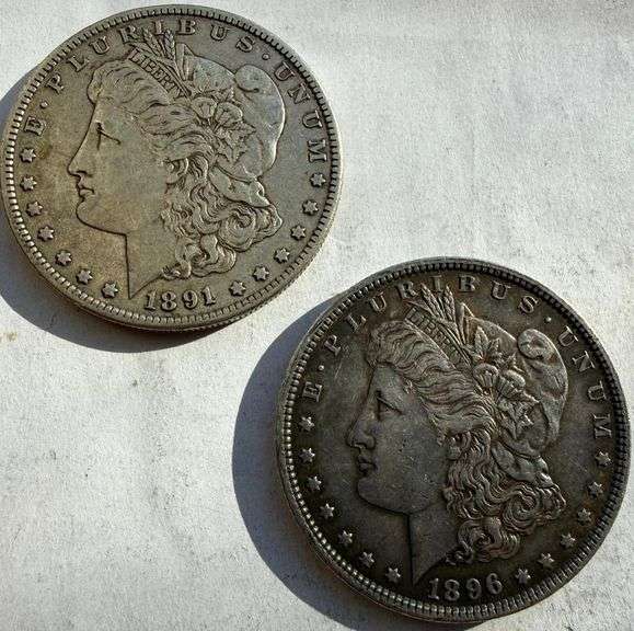 1891 S &1896 Circulated Morgans