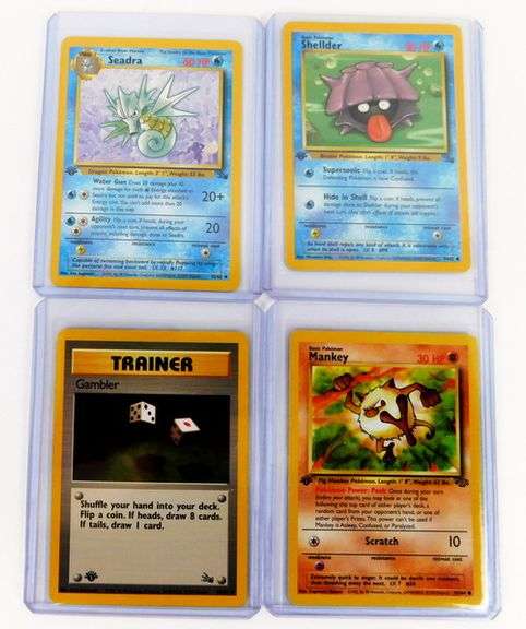 8 Pokémon 1999 1st Edition Trade Cards