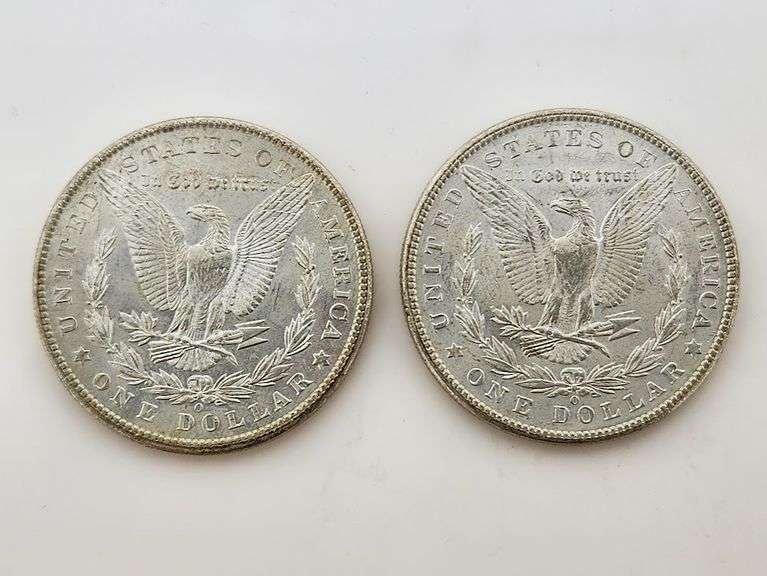 (2) 1902-O Morgan Silver Dollars