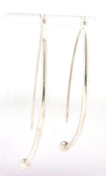 2 Pairs of 925 sterling silver dangle earrings