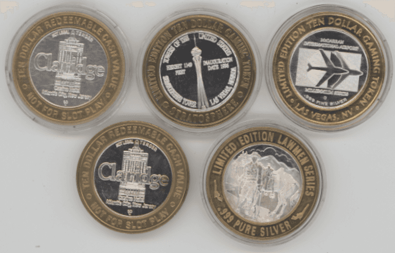 5 Diff. Limited Edition Collector Series pure .999 Fine Silver pcs