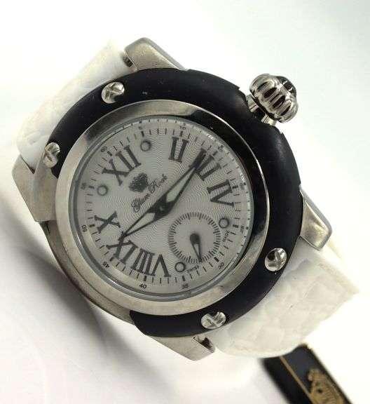 Glam Rock white dial stainless steel ladies watch