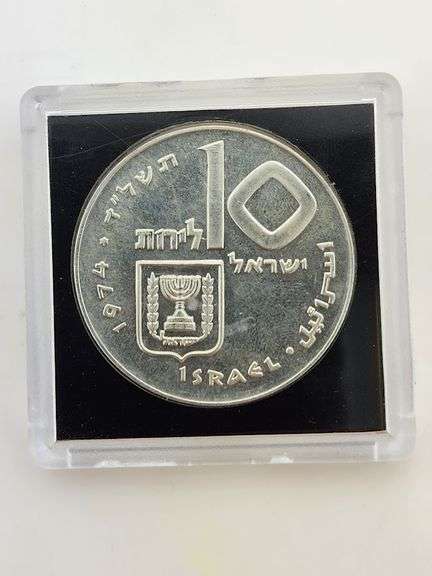 1974-J Israel Proof Silver 10 Lirot