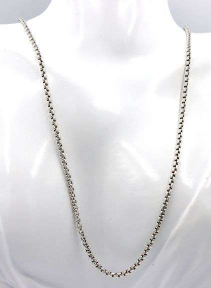 David Yurman box chain necklace 2.2mm