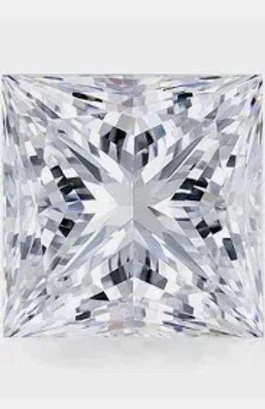 Magnificent Princess Cut Lab Diamond - 2.09 Carats